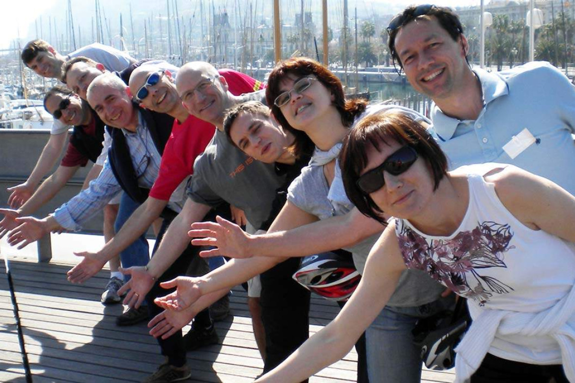 Barcelona photo rallye team building activity.